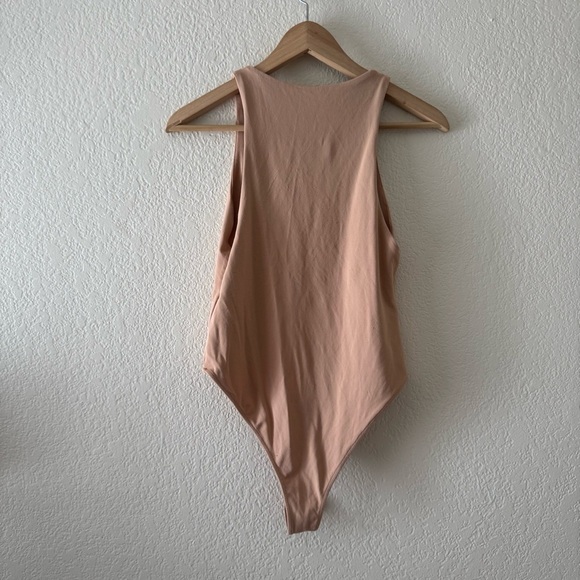 Zara Halterneck bodysuit in Nude - Picture 5 of 5